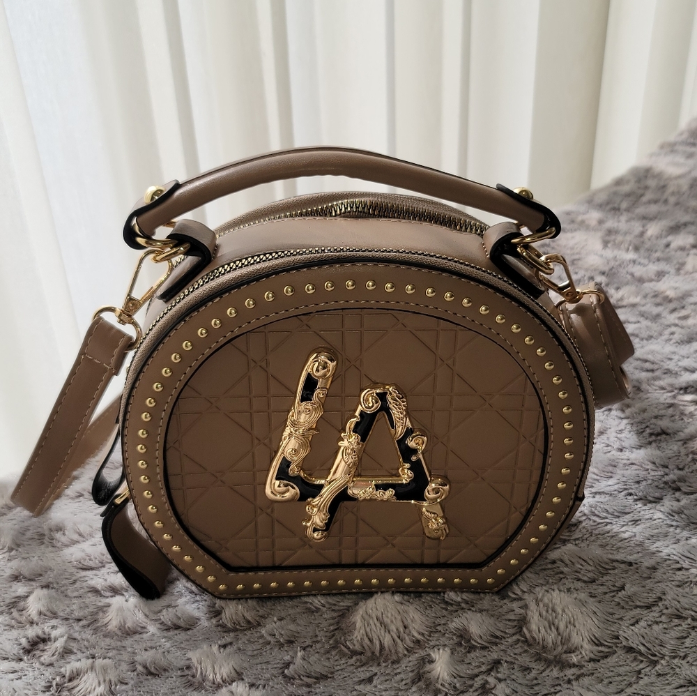 crossbody/handbag purse zippered and studded